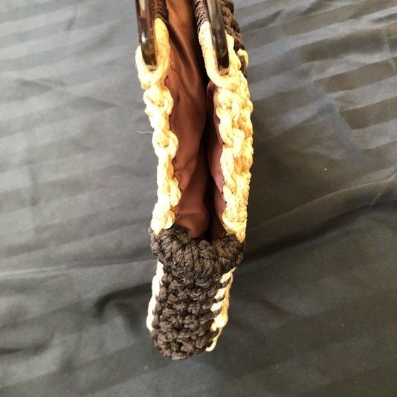 Vtg Handmade Macrame Purse - Picture 5 of 15